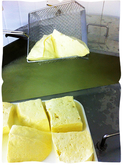making halloumi cheese